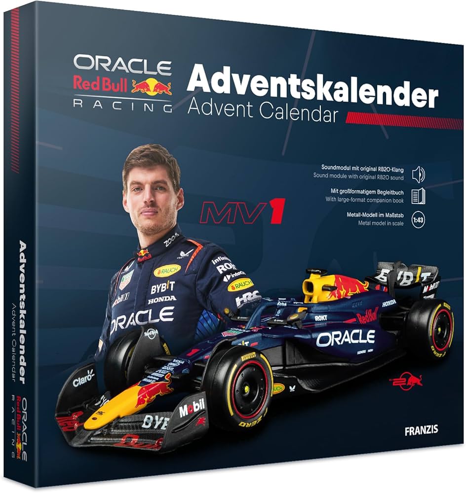 🏎️ Kalendarz Adwentowy Red Bull Racing RB20 – Dla Prawdziwych Fanów F1!