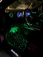 Dywaniki Samochodowe LED z Włókna Optycznego – Migoczące Gwiazdy, Sterowanie Aplikacją, Wodoodporne IP67